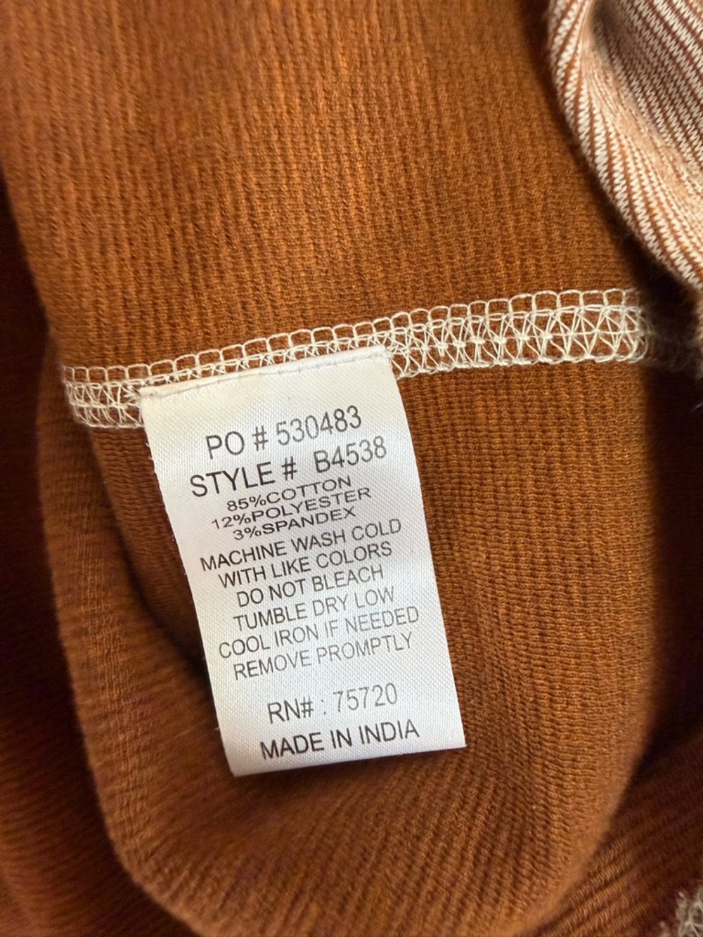 Men’s BKE Ottoman Hoodie Foxtrot Brown Color Size XL - Picture 7 of 9